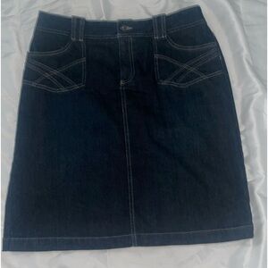 Sonoma Dark Wash Blue Denim Skirt Size 8